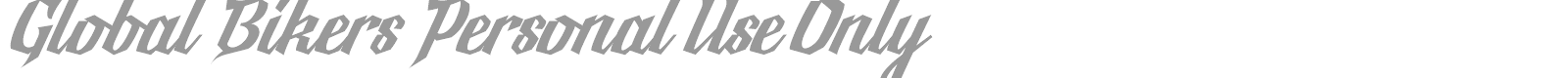 Global Bikers font preview